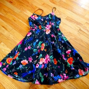 Old navy floral summer dress w/ side zip
